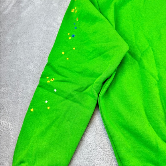 Green Sp5der Graphic Hoodie Unisex Size M - Picture 8 of 14